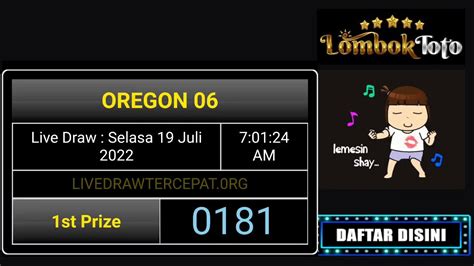 LIVE DRAW OREGON 06 .